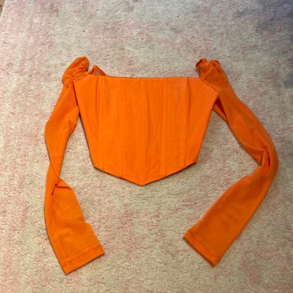 Princess Polly Tops - Princess Polly Beverly Long Sleeve Top Orange size 4